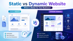 Static vs Dynamic Website comparison for businesses